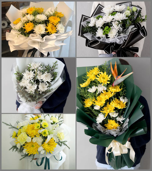 贵州铜仁市沿河县晓景乡白事花束代送